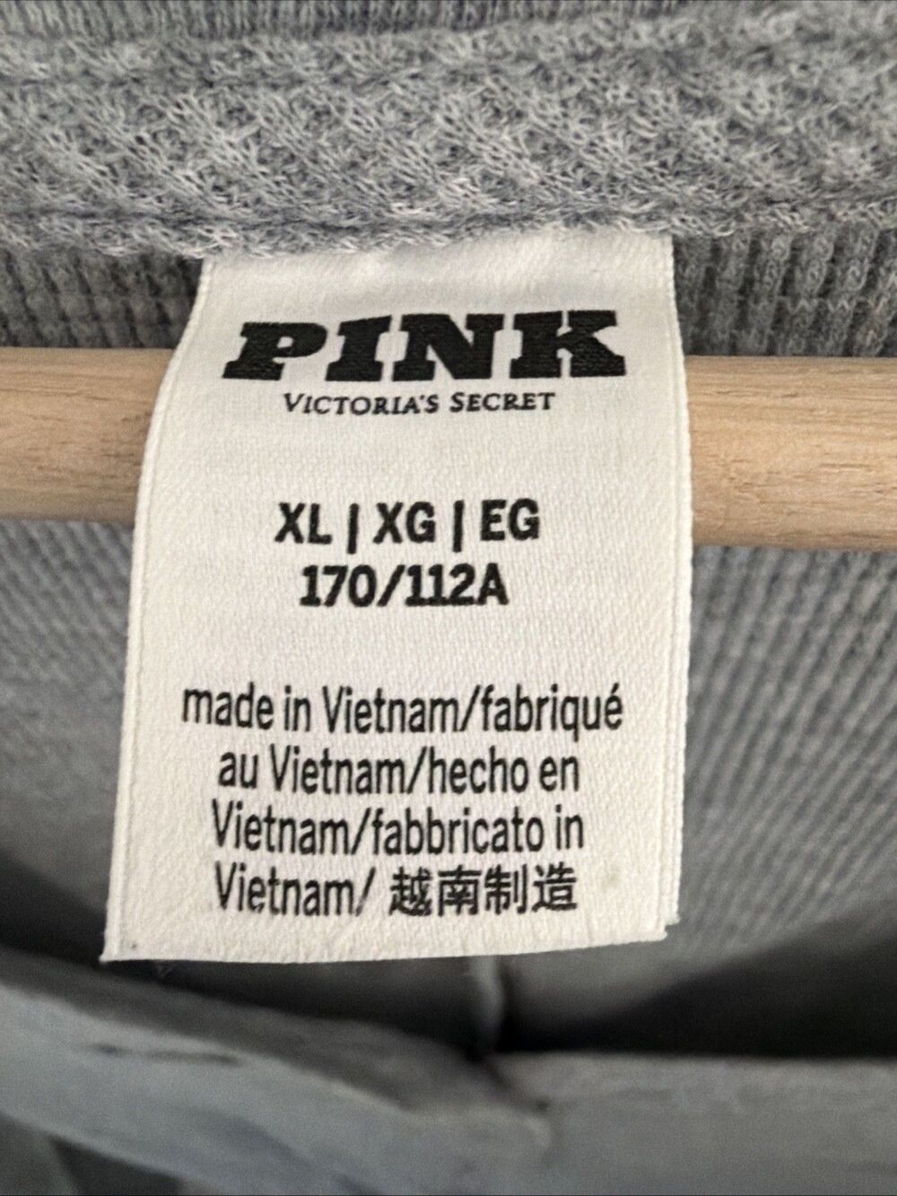 Pink Victoria’s Secret Bats Thermal One Piece XL Spoiled Bat Grey Sexy Halloween - Picture 10 of 16
